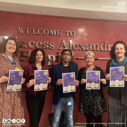 Pictured (left to right): Natalie Tarrant, head of charity; Ruth Thursfield, charity assistant; Dr Deb Ghosh, consultant gastroenterologist; Claire Bent who works in patient safety for medicine and Jacqueline Jackson, part of the Patient Panel, who are both helping to organise the Liver Ball.