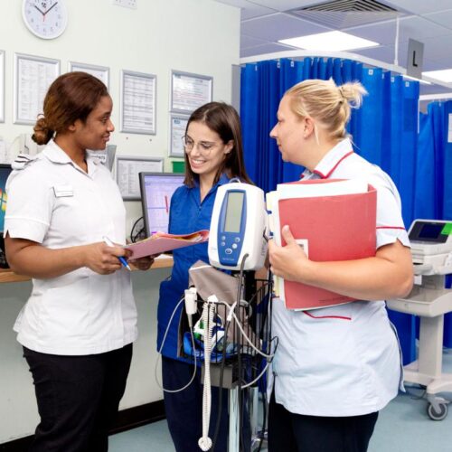 Anna Mae Maglinte, Victoria Andrews and Rosemary Hewer.