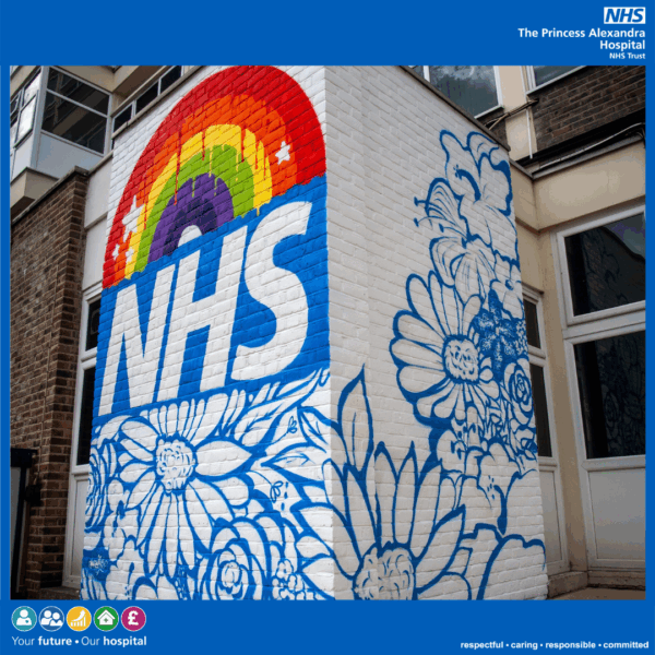 mural at The Princess Alexandra Hospital