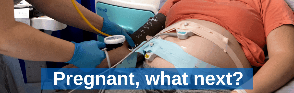 nurse monitoring a pregnant patient