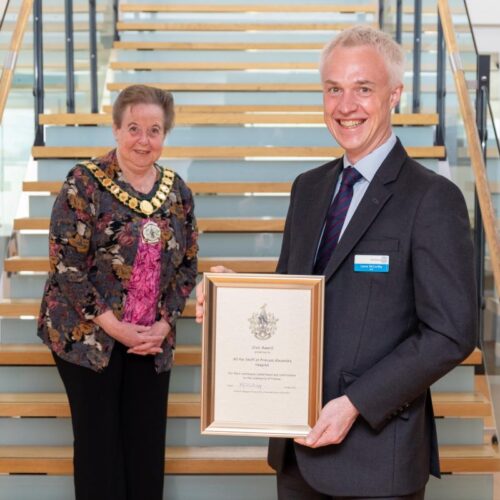 Lance McCarthy, chief executive and Harlow Council, Councillor Maggie Hulcoop