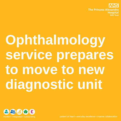 Ophthalmology service prepares to move to new diagnostic unit