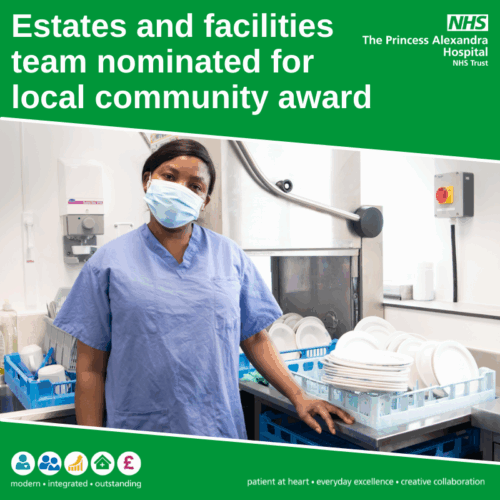 Hospital estates and facilities team nominated for local community award