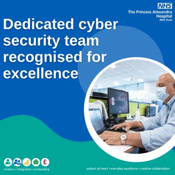 Dedicated hospital team recognised for cyber security excellence