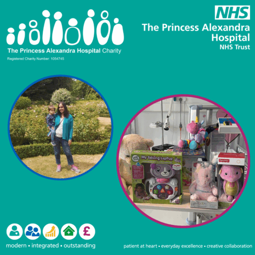 Mum thanks hospital for care of her son over the years with special gift for other children