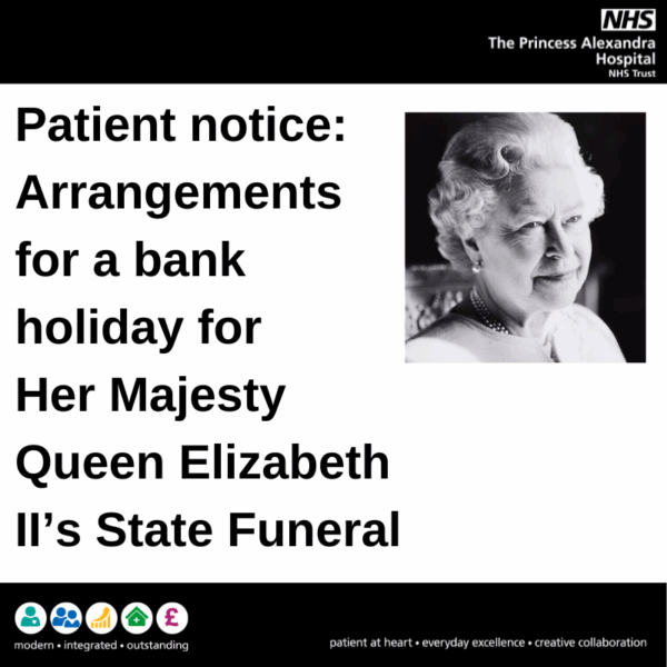 Arrangements for a bank holiday for the Queen's State Funeral