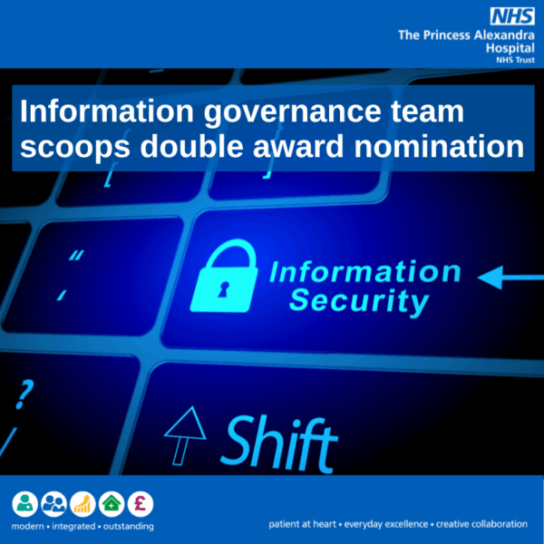 Information governance team scoops double award nomination