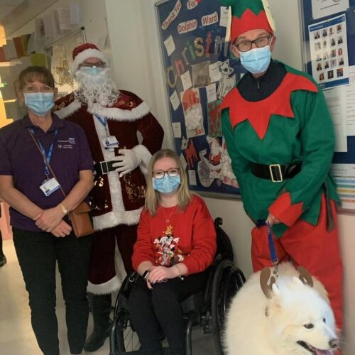 Father Christmas and his helpers deliver special gifts to PAHT children's ward