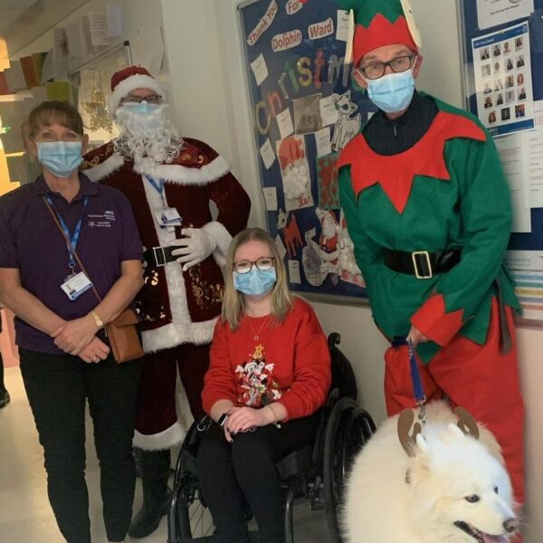 Father Christmas and his helpers deliver special gifts to PAHT children's ward