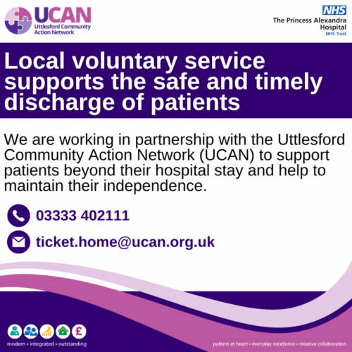 Local voluntary service supports the safe and timely discharge of patients