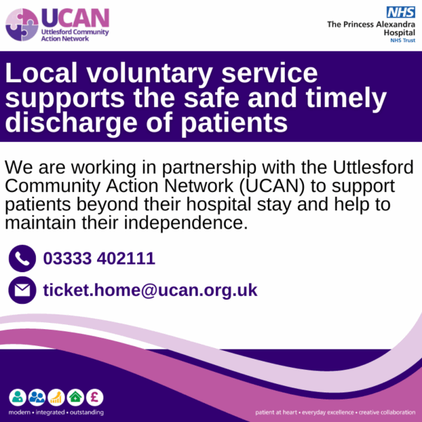 Local voluntary service supports the safe and timely discharge of patients