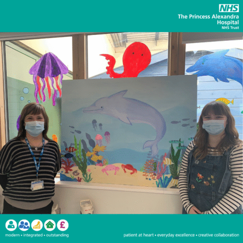Local art student brightens up paediatric ward for children staying in hospital