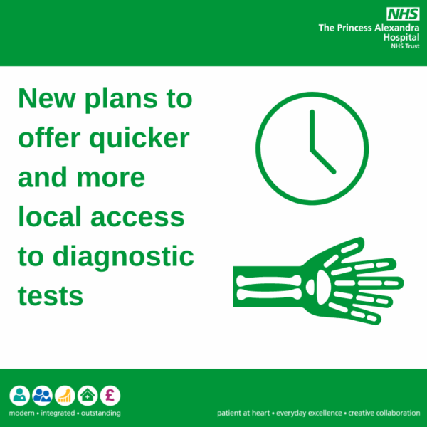 New plans to offer quicker and more local access to diagnostic tests