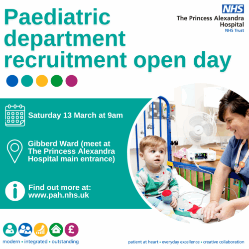 Paediatric department recruitment open day