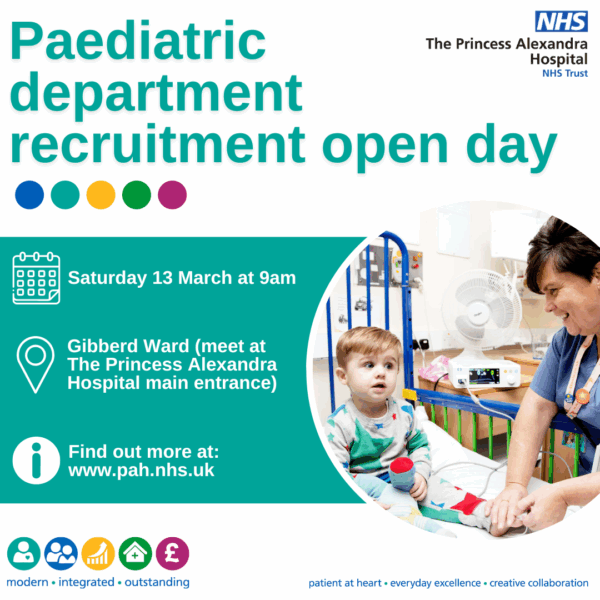 Paediatric department recruitment open day
