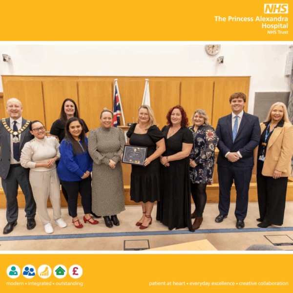 Emergency department team recognised at local council awards ceremony