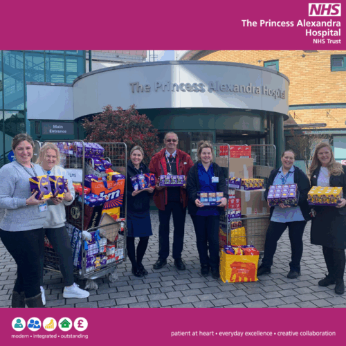 Easter comes early to young people at local hospital as Greater Anglia deliver egg-citing treats