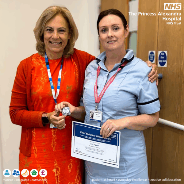 Maternity support worker receives prestigious award