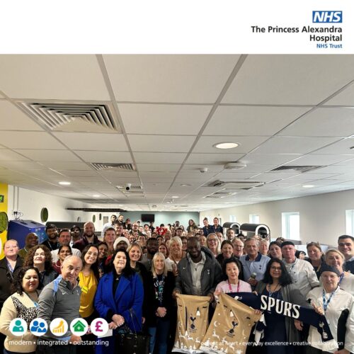 Tottenham Hotspur Football Club deliver Christmas gifts for hospital staff